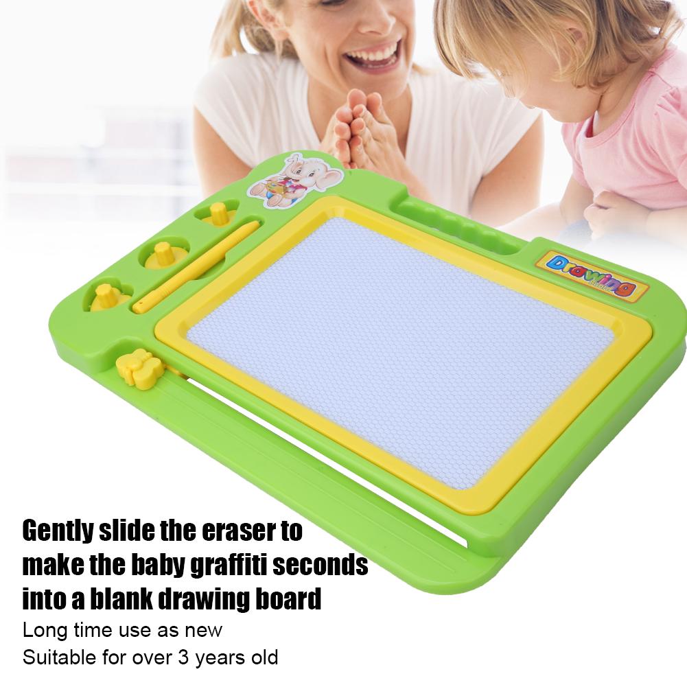 Children Drawing Board Puzzle Early Education Learning Black Plastic Writing Magnetic Sketchpad