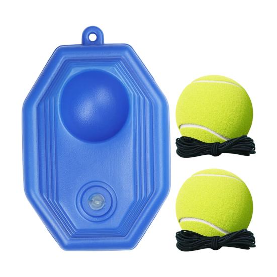 Tennis Trainer with String Ball Portable Tennis Solo Training Rebounder with Weighted Base Kids Adults Beginner Backyard Self Tennis Practice Tools
