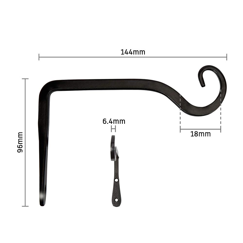 2 STÜCKE Romantische Badezimmerdekoration Klassischer Zuhause Blumentopf Haken Pflanzen Landschaftsbau Halterung Wandbehang Balkon Europäischer Stil