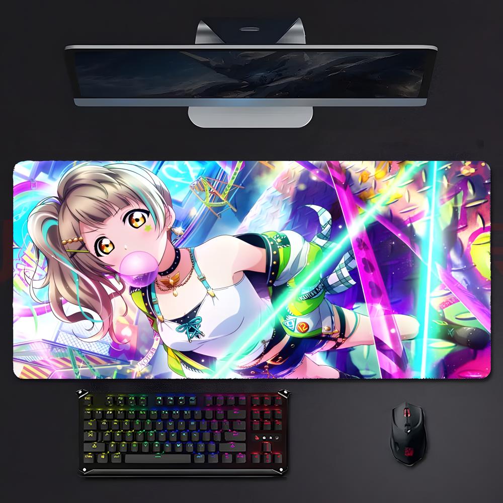 Anime LLovelive School Idol Project Serie Mauspads Mousepad Großes Gaming Lockedge Verdickte PC Tisch Schreibtischmatte