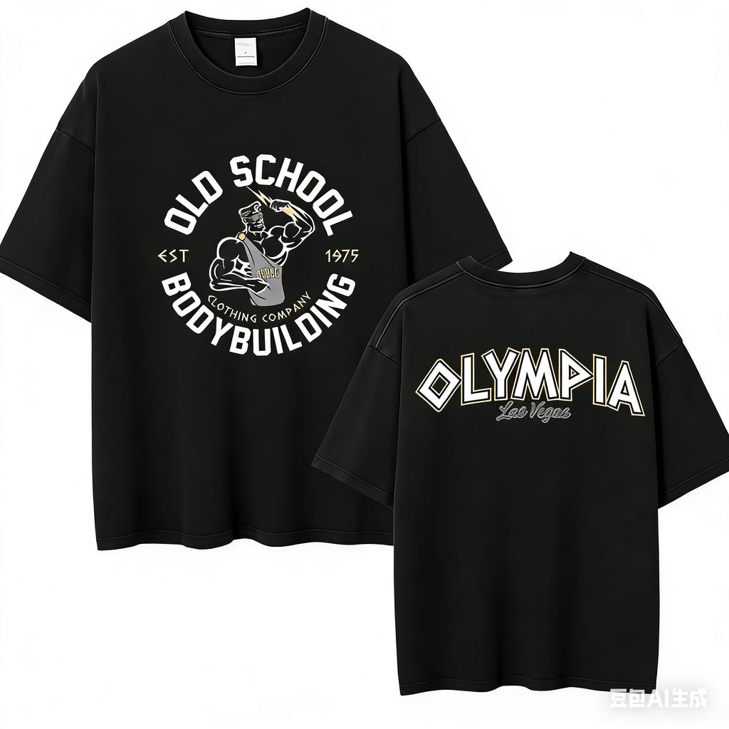 2026 Olympia Gym Unisexs Vintage Graphic T Shirt Unisex Summer Fashion ONeck Short Sleeve Tshirt Casual Sports Cotton Tee Top