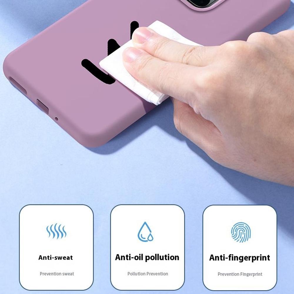 Para Capa Xiaomi 14 Silicone Líquido + PC Agradável à Pele Capa de Telefone