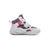 Li Ning Kids Fashion Trendy Versatile Simple Kids Sneakers Kids Sneakers Standard-White Ash-Gray-Purple Vibrant-Pink YKNT150-4