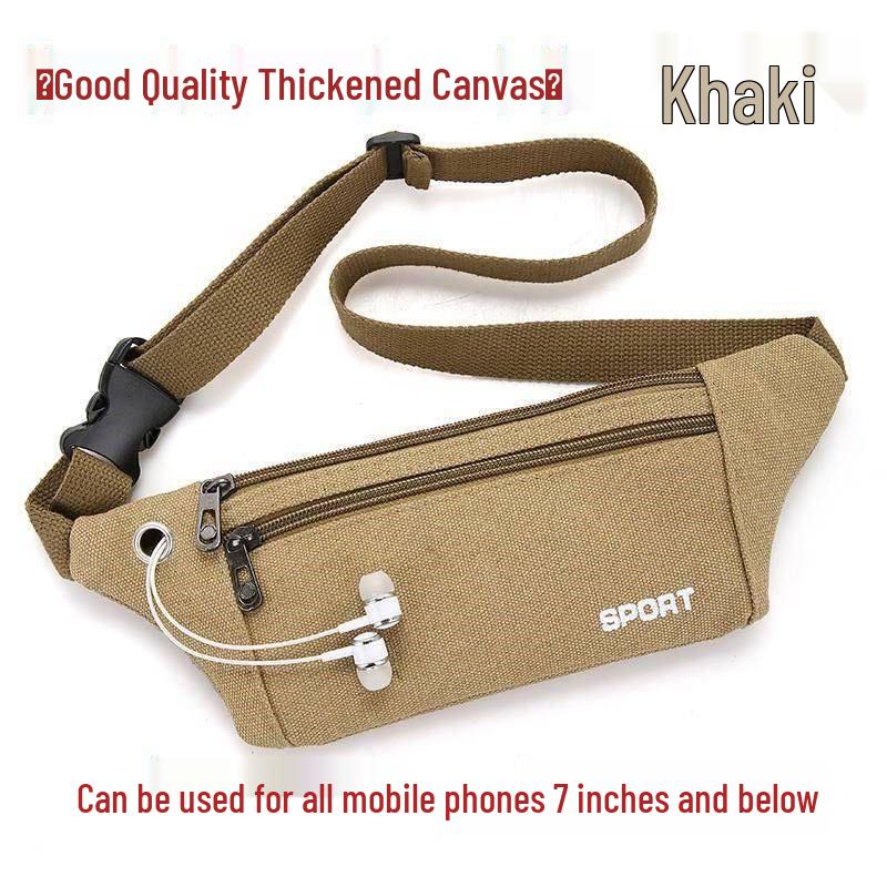 

Jundingying Ultra-thin Canvas Belt Pouch