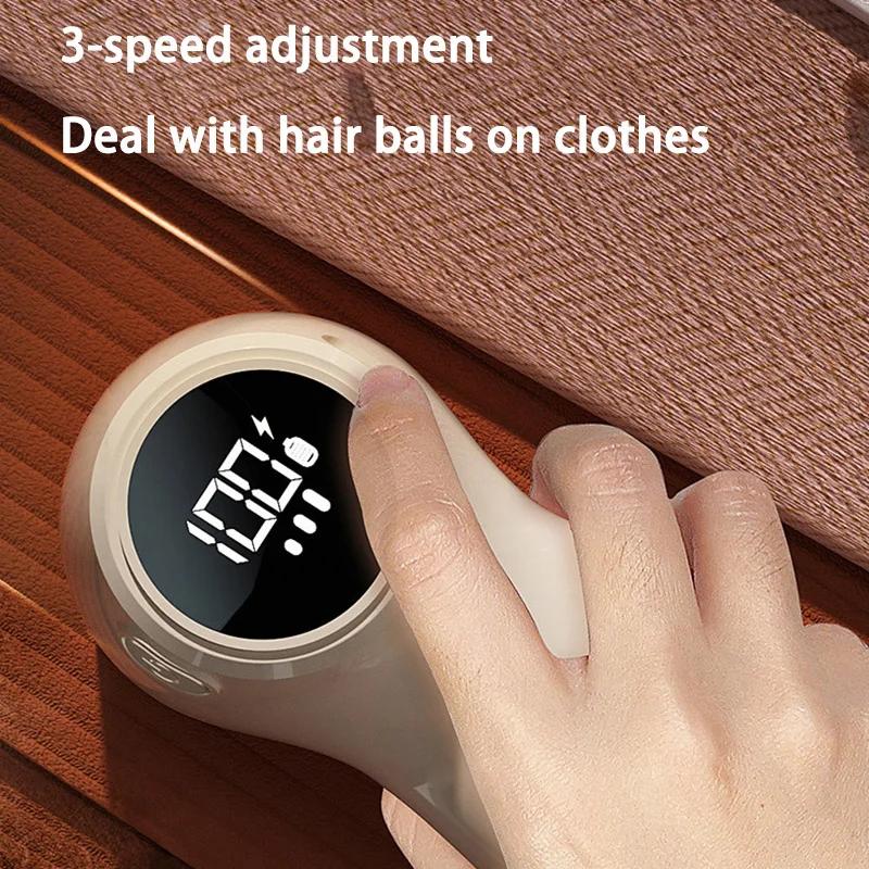 Xiaomi LED Digital Hair Ball Trimmer USB Charging Sweater Lint Remover Home Portable 3-Speeds Fast Ball Remover Machine For Clothing