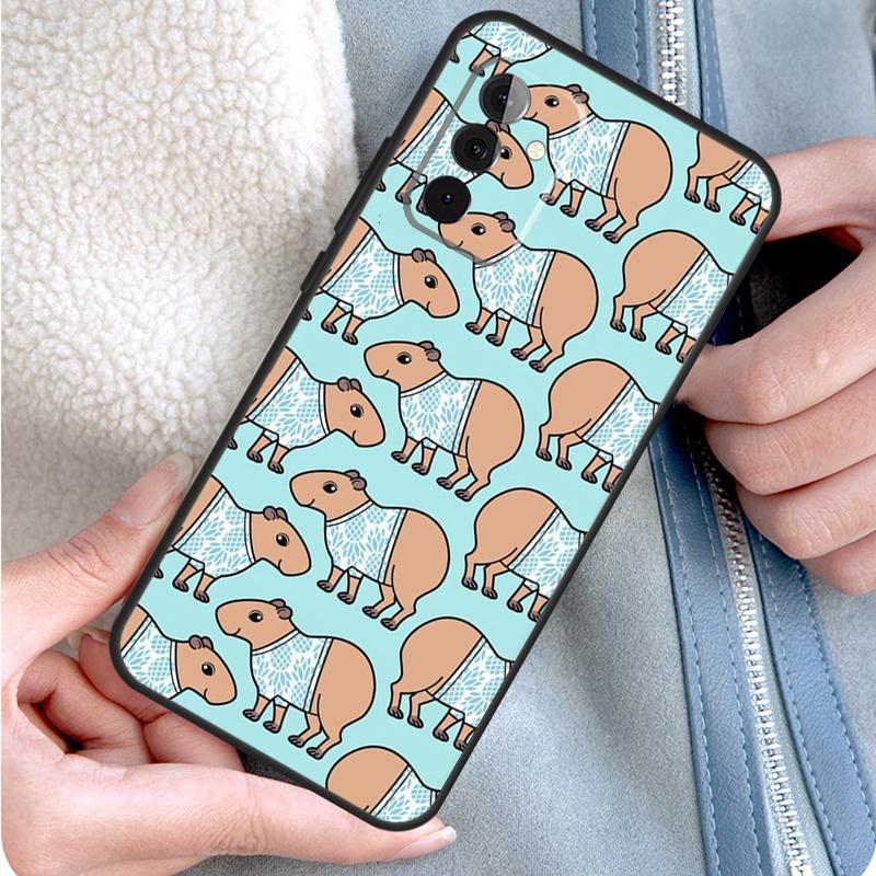 

Cute Cartoon Capybara Phone Case For Samsung Galaxy A15 A25 A35 A55 A54 A34 A14 A13 A33 A53 A12 A32 A52 A71 A51 Samsung A14