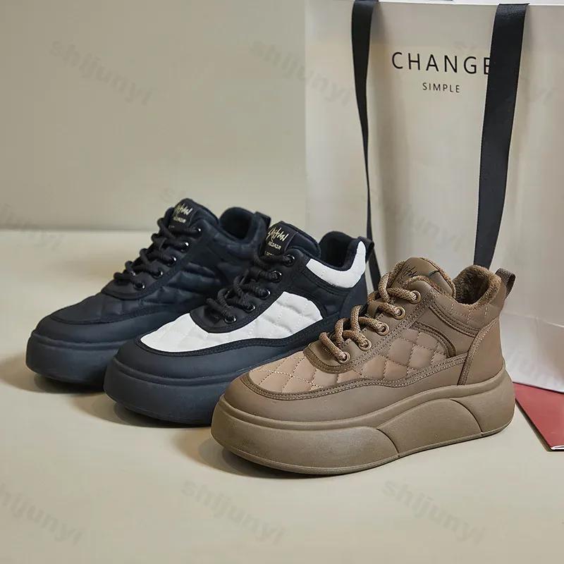 Thickened Fleece-lined Women's Winter New Snow Boots Waterproof Non-slip Warm Footwear High-top Cotton Shoes Sports Casual Shoes