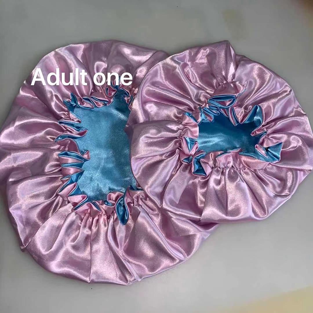 Silk Hair Bonnets Wholesale Satin Mommy and Me Bonnet Sets Bonnets Designer