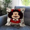Pillow Cushion Cover Pillowcase Living Room Sofa Home Decor Customized Cartoon Cute Mafalda