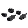 5/20Pcs AC Power Plug Socket Rocker Switch IEC 320 C13 C14 3Pin Male Female Electrical Connector with 250V 10A Fuse and Red Lamp