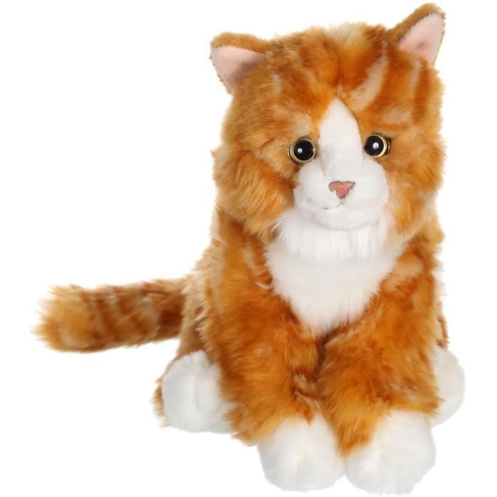 Gipsy Toys - Chat Mimiz Rosso e Bianco - Peluche - 28 cm arancione