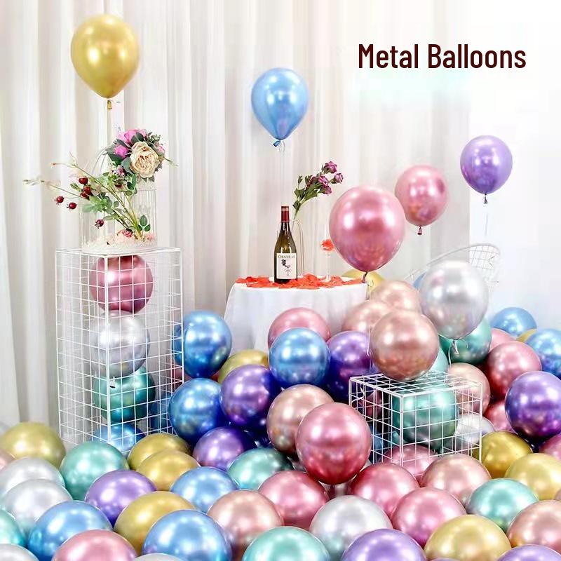 Mixed Metal Balloons: 5, 10, 12, 18, 36-Inch Party Decorations