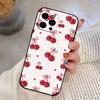 Cute cherry Phone Case Silicone Soft For IPhone 17 16 15 14 13 12 11 X XR Plus Pro Max Plus