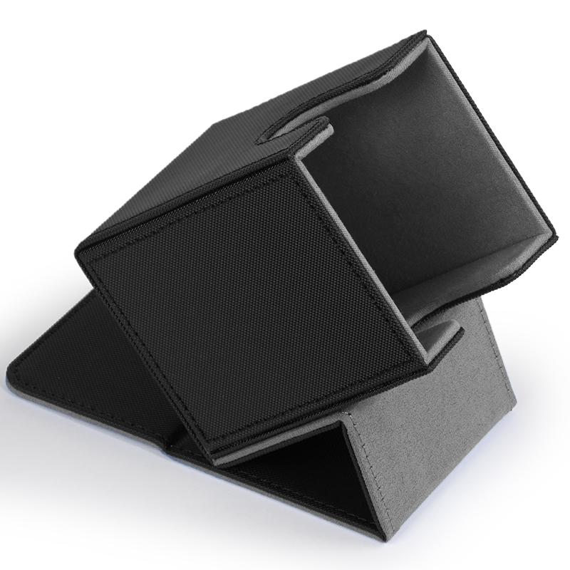 Card Deck Box,Card Deck Case Holds 100+ Sleeved Cards, PU Leather Card Storage Box For TCG game trading cards.