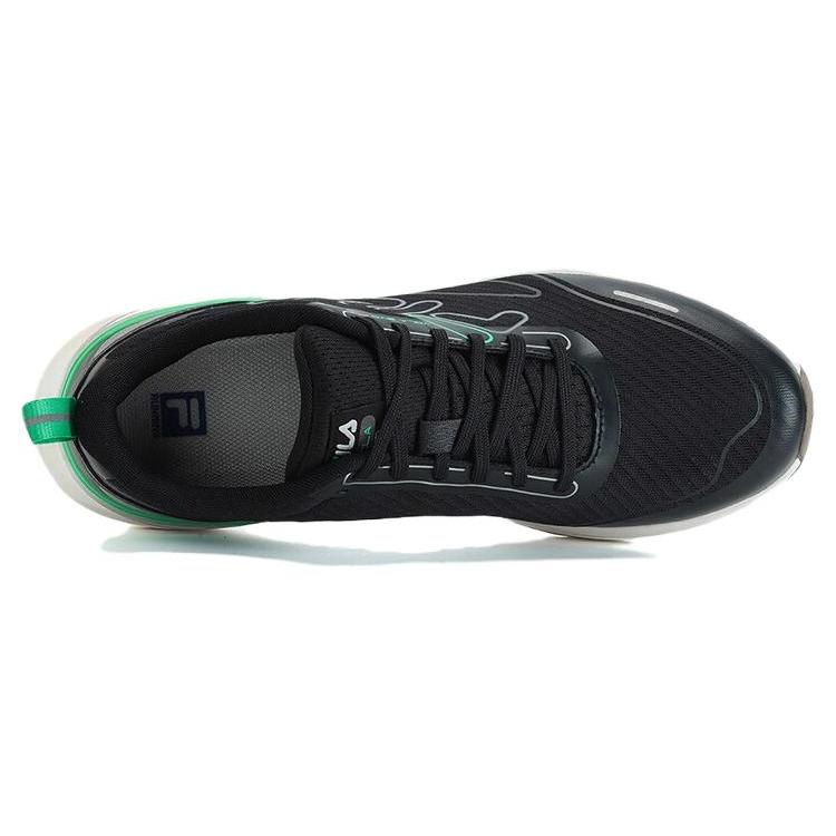 FILA Vola Evo Textile, Synthetic Leather Breathable And Lightweight Low top Running Shoes Men's Caviar Gray A12M331116FCV