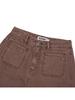 KIRSH Pigment-Dyed Curved Pants [Dark Brown]