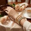 Ethnic Style Metal Enamel Bangle Colorful Hand Bracelet Charming Cloisonne Bangle  Party