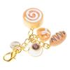 Fashionable Bread Keychain with Buckle Practical and Eye Catching Accessory for Students and Trendsetters Use
