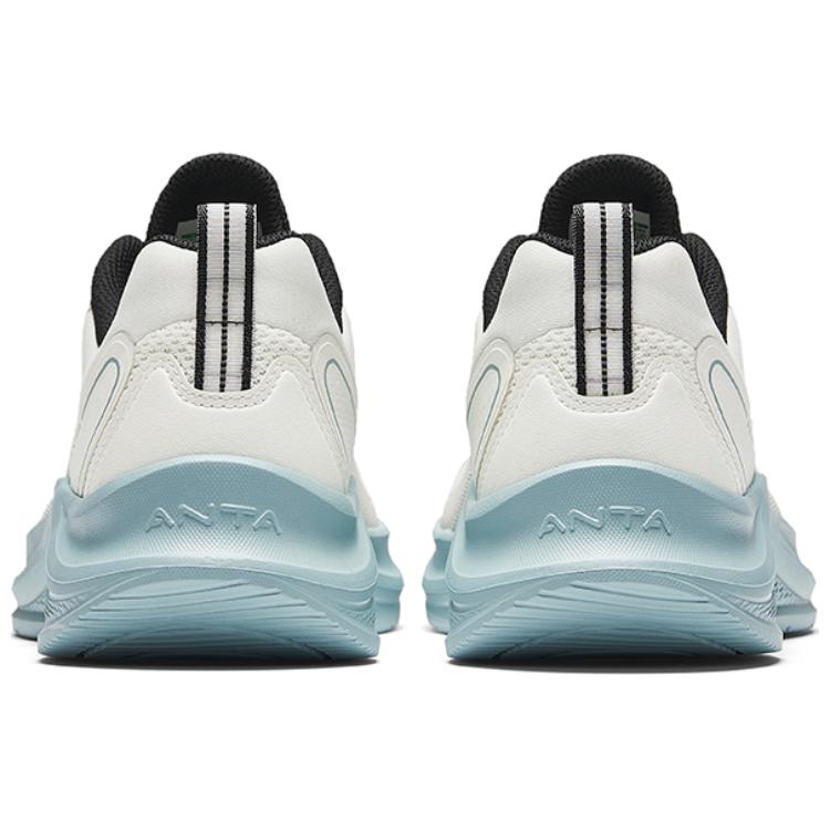 Anta Lightweight Comfortable Shock Absorbing Non-Slip Low-Top Casual Running Shoes Men sneaker White Blue 912435518-1