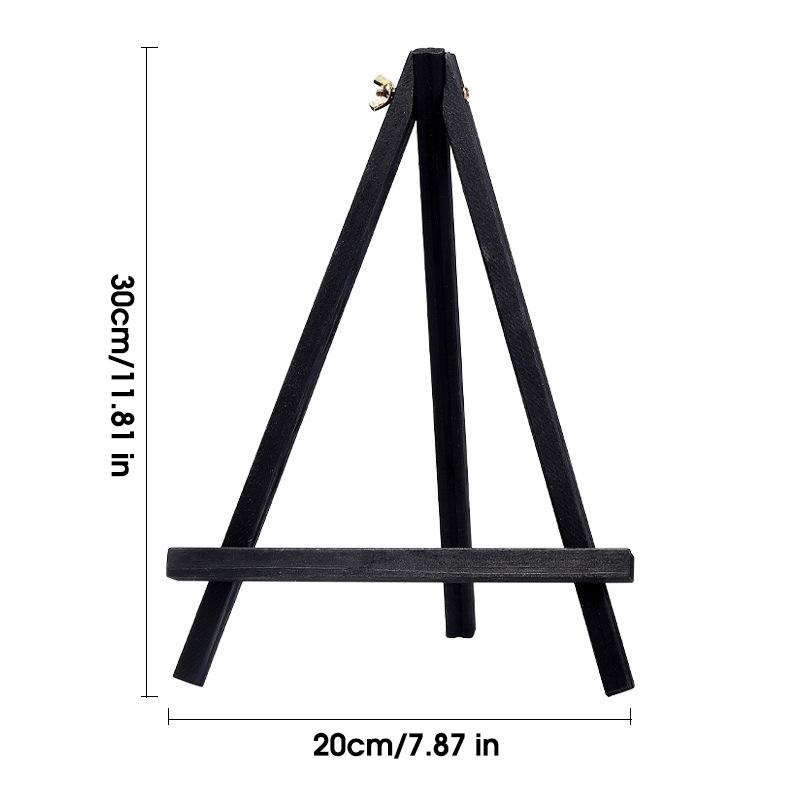 Holz Staffelei zum Malen, 20cm 24cm 30cm 40cm 50cm Höhe Klappbarer Tischständer Dreieckige Halterung, Malzubehör, 1 Stück HJ-02