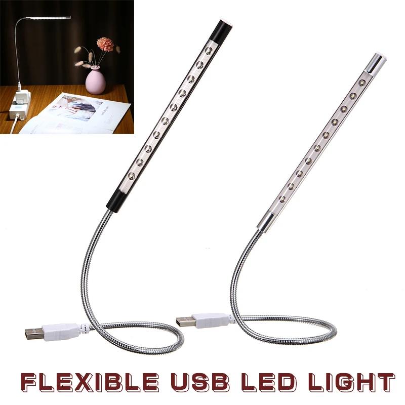 10 LED Light Portable Flexible Touch Switch Keyboard Notebook Laptop Lamp UsBLow Power Consumption Lighting Accessories