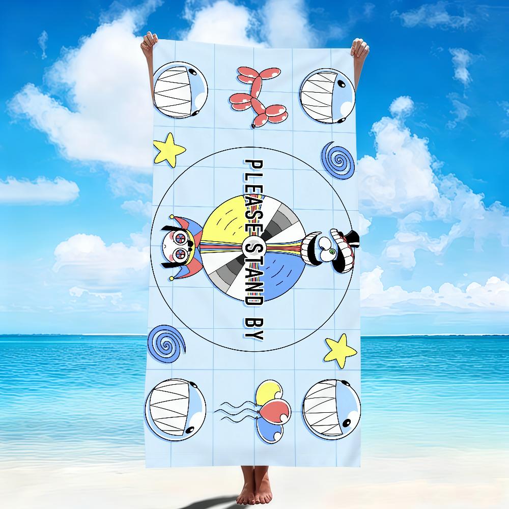

funny cartoon art cute soft printed Beach Towels Trip Towel swim Summer Holiday D-DigitalsS bathing Pool Camp Gift C-CircusS W30*H60(CM)