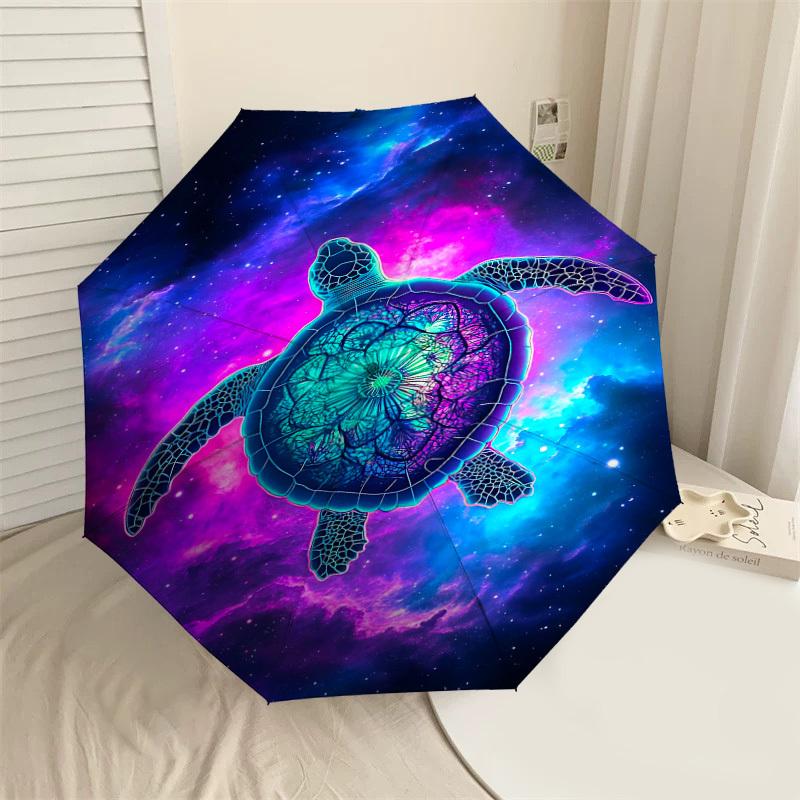 

1PC turtle nebula Automatic Open/Close Umbrella Compact Folding Umbrella with 8-Rib Shaft lightweight esign, Fashion Lovers1221A