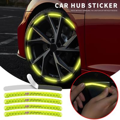 Auto Rad Fluoreszierender Aufkleber Felgenaufkleber Reflektierender Warnhinweis für ATS BLS CT4 CT5 CTS EXT ESCALADE SRX XT4 SLR XTS