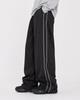 TOFFEE Piping Line Track String Pants (Black)