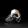 Men's Retro Punk Hand Jewelry Cross Skull Men's Ring