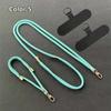 2Pcs/Set Short + Long Phone Strap Nylon Anti-lost Wrist Strap Phone Lanyard  Case Crossbody Shoulder