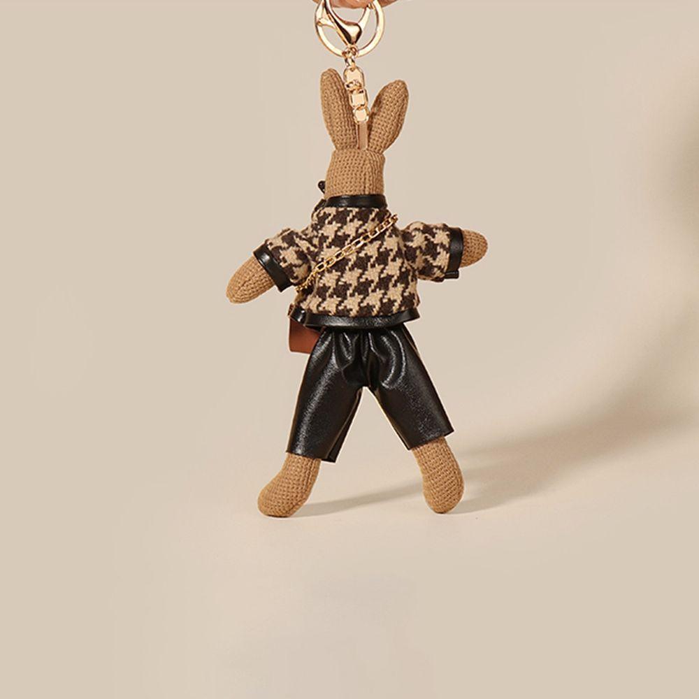 Pendant Lady Rabbit Keychains Korean Style Key Ring Bag Pendant Decoration Girls Car Accessories