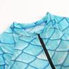 Russian Fish Scale Mesh Long Sleeve Swimsuit