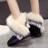 Fashion Winter Round Toe Plush Mid Calf Furry Snow Boots for Women High Quality Hot Woman Shoes Non Slip Lamb 2025 New in Y2k Footwear