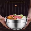 Qianshen 304 Stainless Steel Double-Layer Insulated Bowl