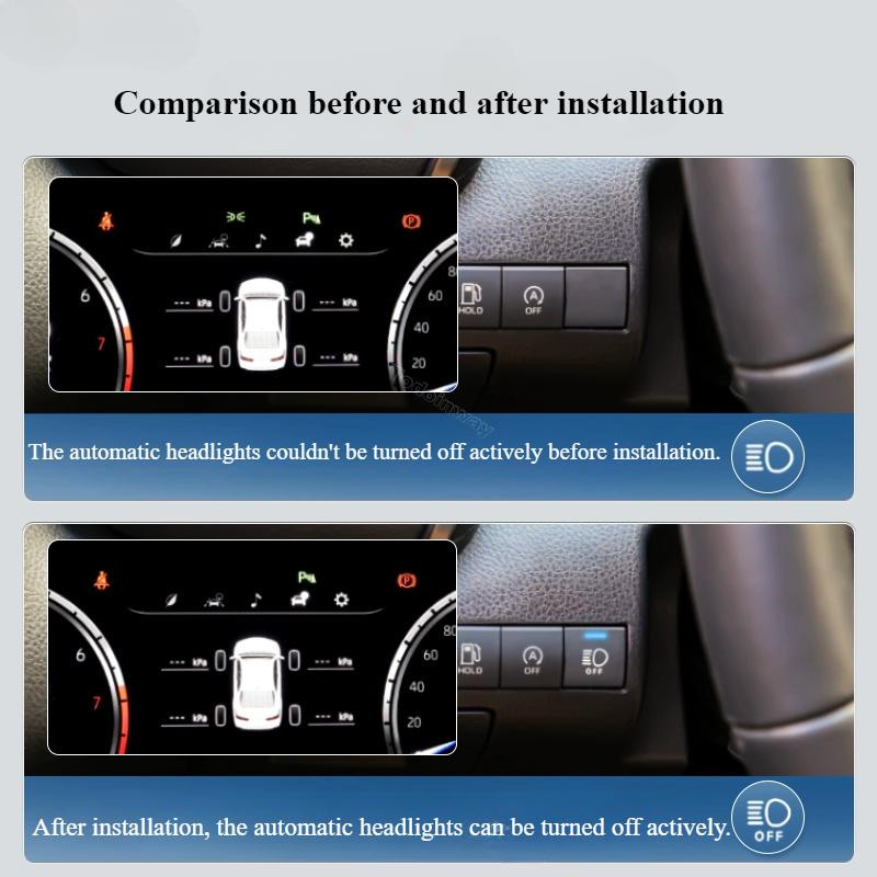 Car Headlight Sensor Switch AUTO Turn Off Control Button for Toyota Rav4 Xa50 2019 Corolla Camry 2018 Corolla Cross Accessories