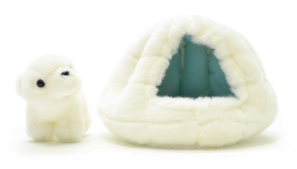 AQUA Plush Toy Marine Eskimo House Mini Polar Bear 00130123