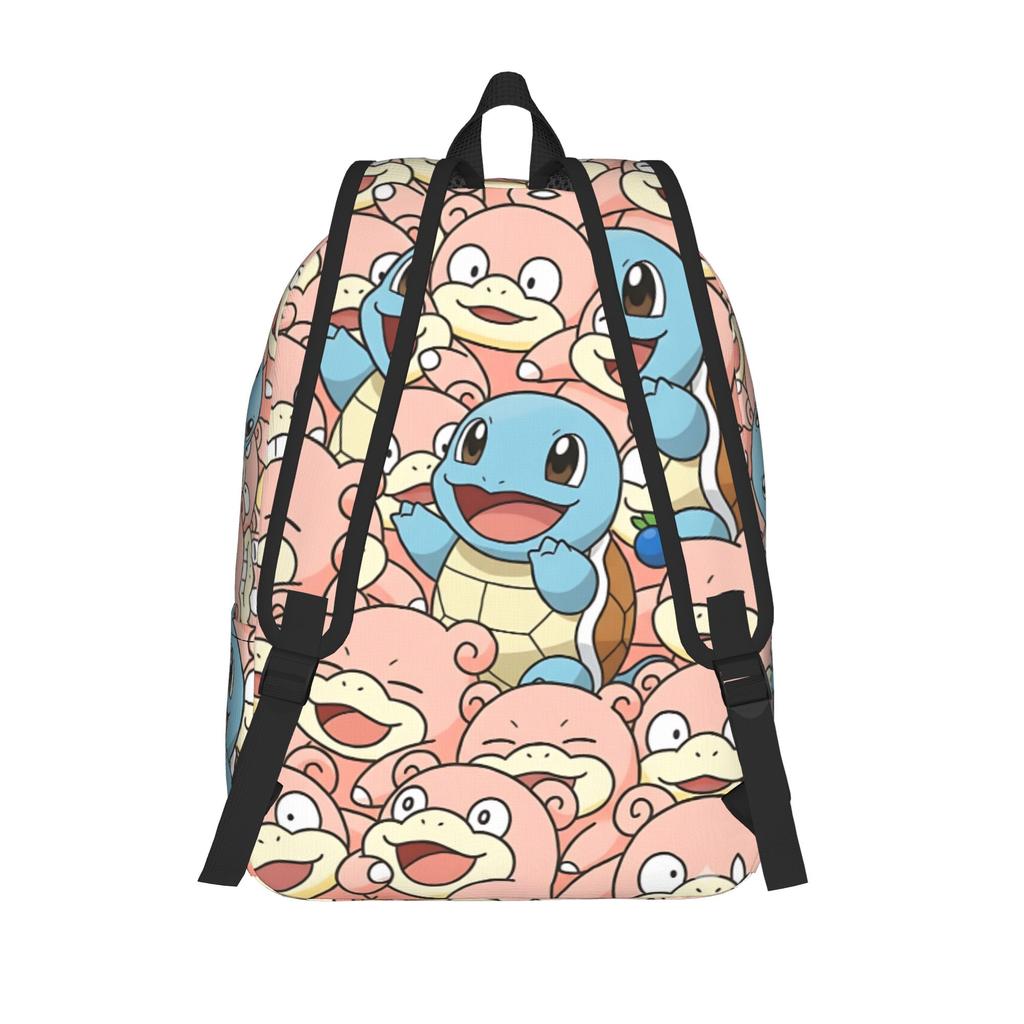 Fashion Cartoon Pokemon Theme Backpack  Mochilas Solid For Work Sturdy Shoulder Rucksack
