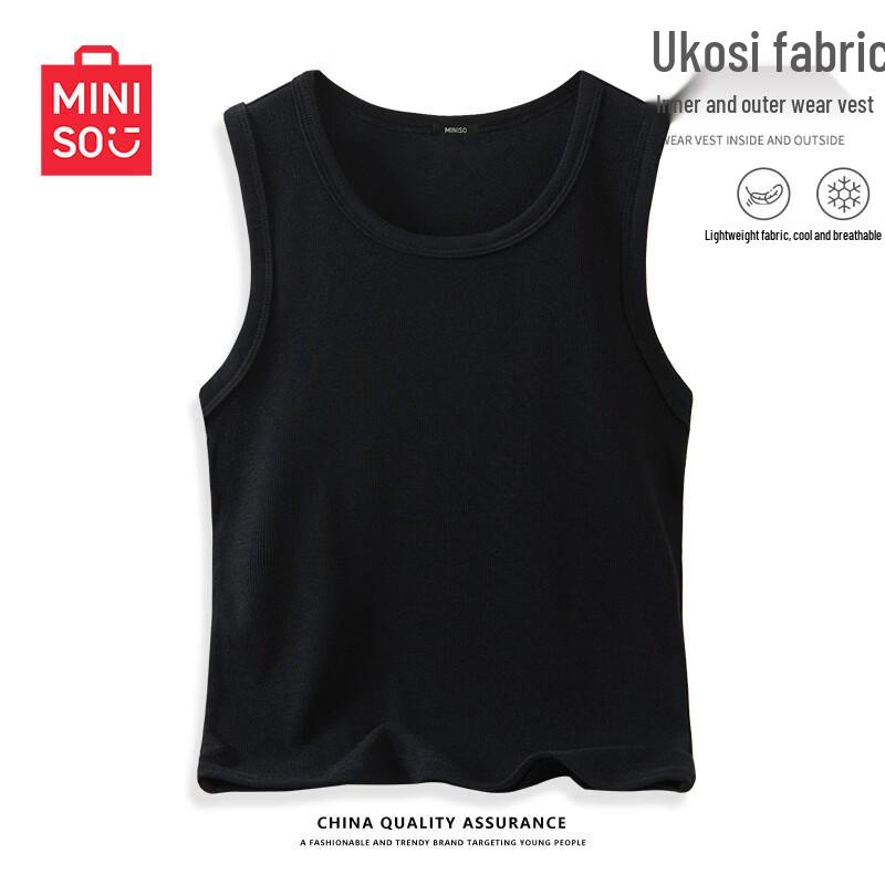 

Женская облегающая майка-топ MINISO с круглым вырезом S