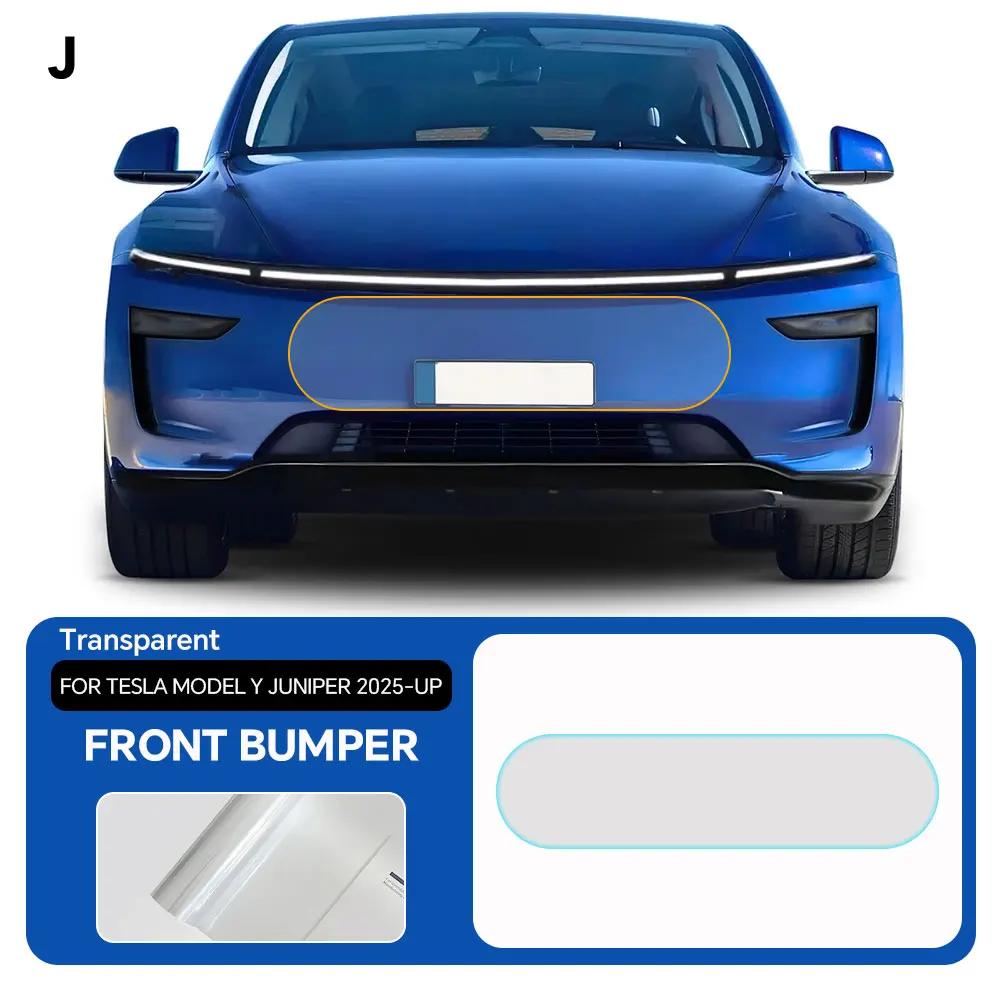 For Tesla Model Y Juniper Model Y 2025 2026 PPF Car Door Threshold Front Bumper Door Extended Film TPU Paint Protection Clear