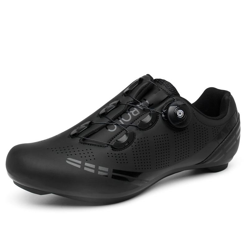 New cycling shoes with locks Double buckle lock shoes Men's and women's road cycling power shoes Hard sole Mountain cycling Rubber sole