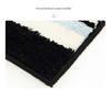 Nordic Style Black & White Striped Non-Slip Bedroom Rug - Wear-Resistant Long Floor Mat for Living Room