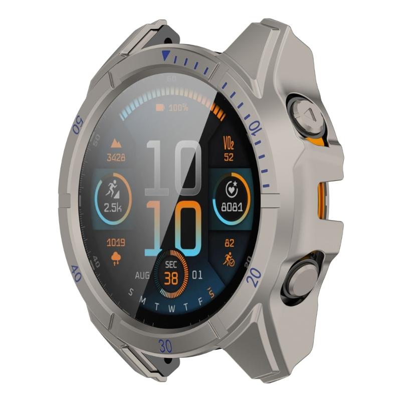 Smartwatch Shell Guard Cover PC Glass Case For 8 51/47/43mm Screen Protector Frame Shell Safe, Quick To Attach & Detach