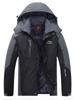 Men's Winter Fleece-Lined Windbreaker: Outdoor Windproof Warm Cotton Jacket, Plus Size for Mountaineering and Fishing.