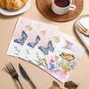 Good-Flower Butterfly Printed Paper Disposable Table Dinner Napkin 20Pcs/Pack 33X33cm Tissues