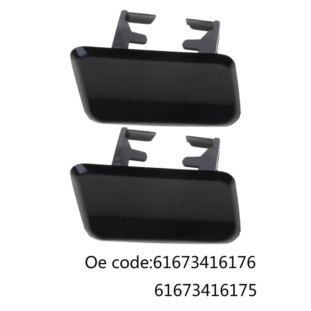Lewa i prawa strona osłona dyszy spryskiwacza reflektora czapki dla X3 E83 akcesoria do naprawy samochodu Repalce 61673416176 61673416175 2 sztuk