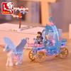 Little Ruban Winter Wonderland Ice & Snow Fairy Tale Castle Carriage Building Blocks