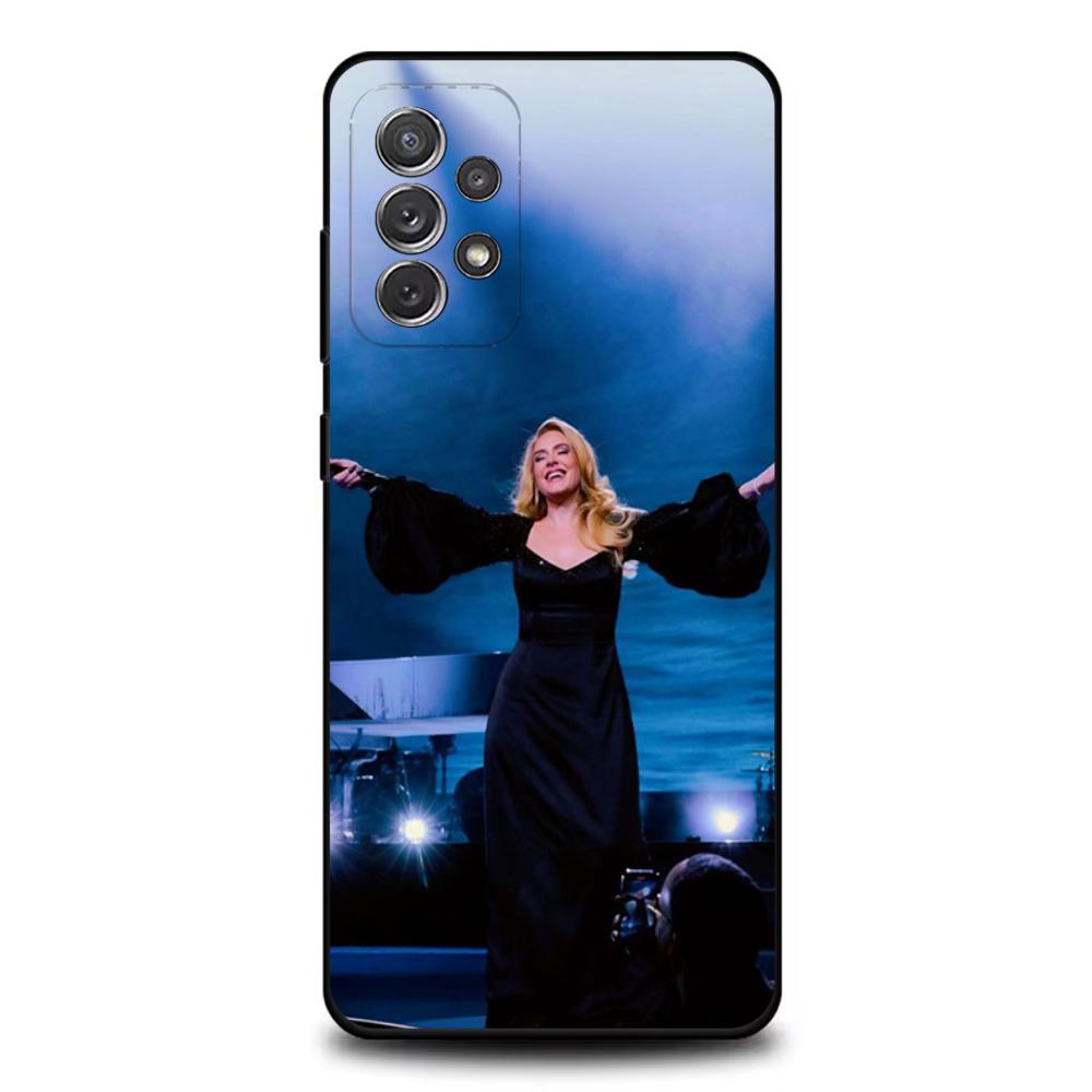 Singer A-Adele Phone Case For Samsung S25,S24,S21,S22,S23,S30,Ultra,S20,Plus,Fe,Lite,Note,10,9,5G Black Cover