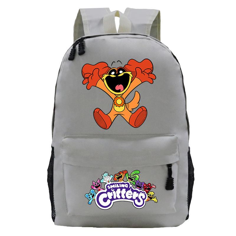 Cartoon Printed Children'S Backpack, Animation Schoolbag, Male And Female Primary And Secondary School Students Outdoor Travel Backpack