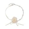 Female Collarbone Camellia Flower Choker